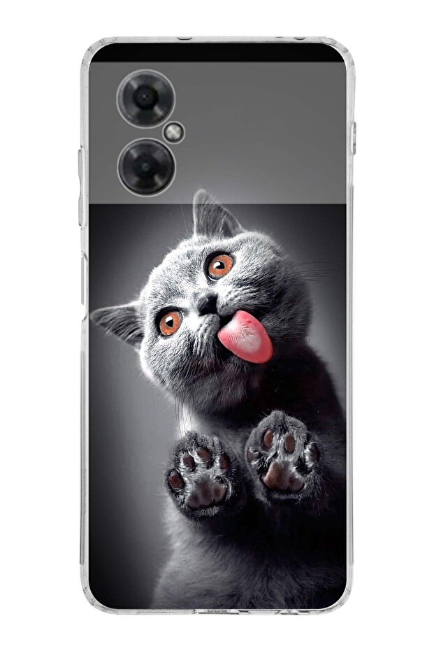 Cat 2 Camera Protected Transparent Case Compatible with Redmi Note 11 - 1