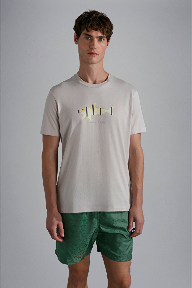 MEN'S KNITTED T-SHIRT C.WCOTTON