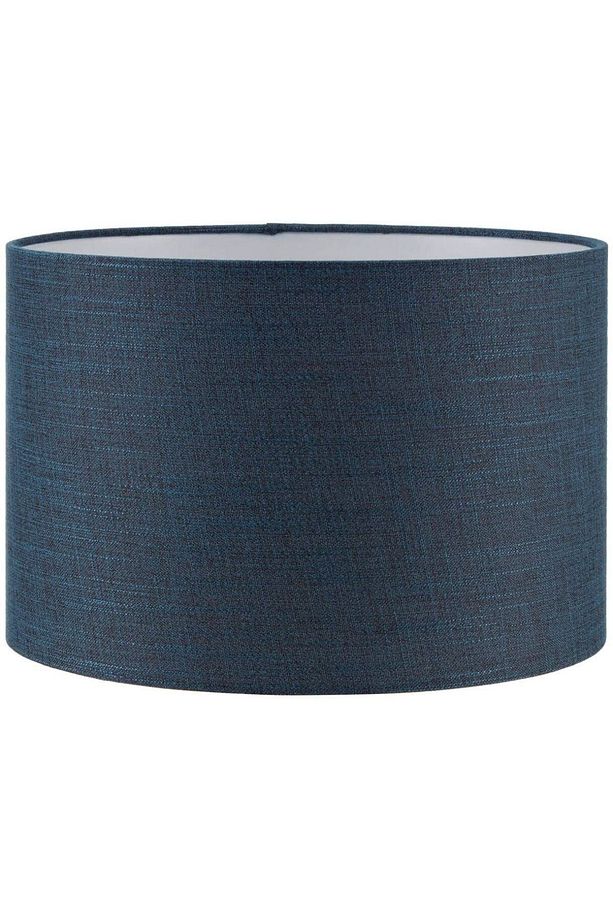 Lacivert Silindir Lambader Başlığı Çap 30 cm Kumaş AB856 - 1