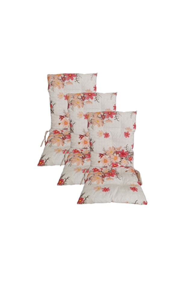Three-piece*washable*backed*chair cushion