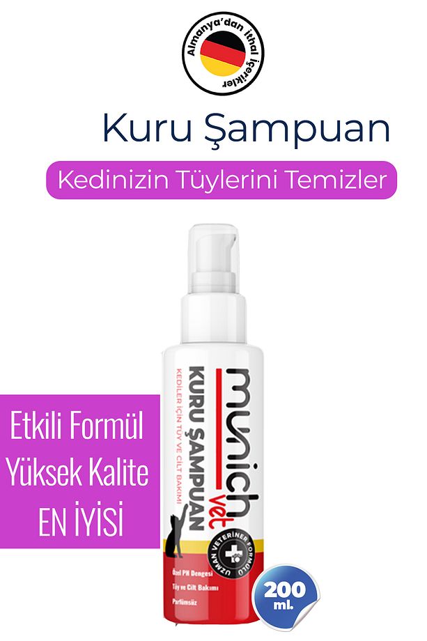 Kedilere Köpüklü Kuru Şampuan 200ml - 1
