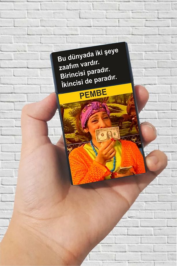 Cennet Mahallesi Pembe Para Zaafı Standart Sigara Tabaka Kutusu - 1