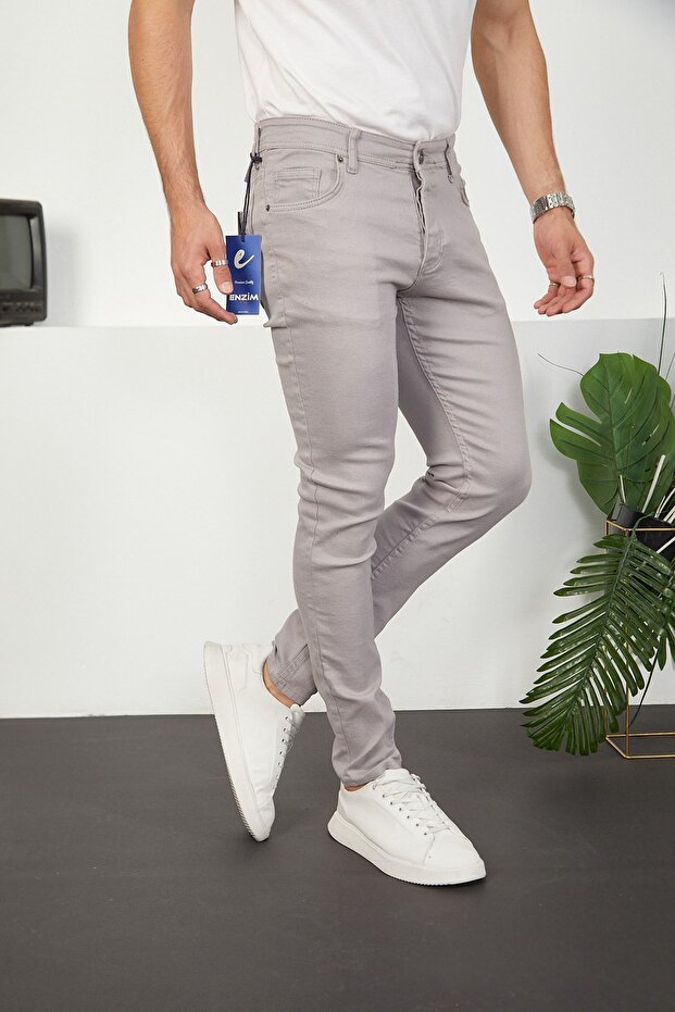 Lycra Slim Fit Jeans Men's Denim Trousers