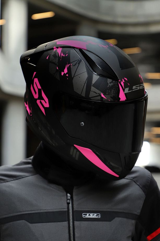 Rapıd 2 Race Palımnesıs Mat Siyah-Pembe Kask - 3