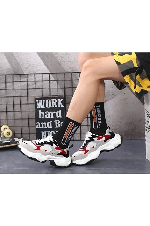 6 عبوات من الجوارب المنقوشة الملونة22 - 4