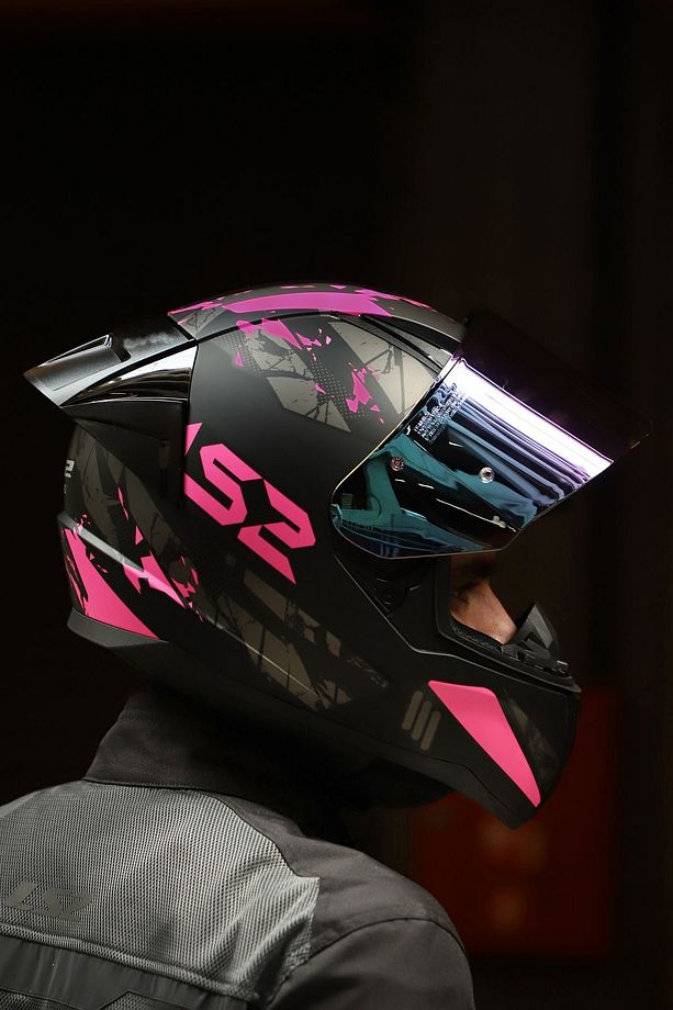 Rapıd 2 Race Palımnesıs Mat Siyah-pembe Kask - 8