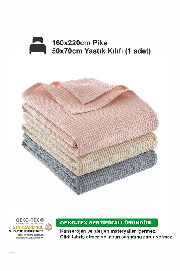 Waffle Tek Kişilik Pike Seti Pudra - 5