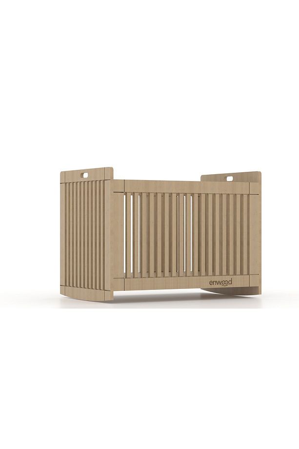 ALGOL MODÜLER MDF SALLANAN BEŞİK SAFİR MEŞE (İÇ YATAK ÖLÇÜSÜ 60 CM  X 100 CM) - 3