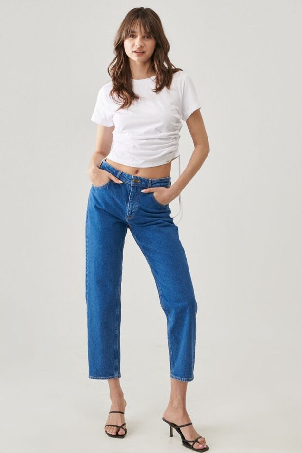 Carol Regular Straight Fit High Waist Stretchy Jean Jeans Pants