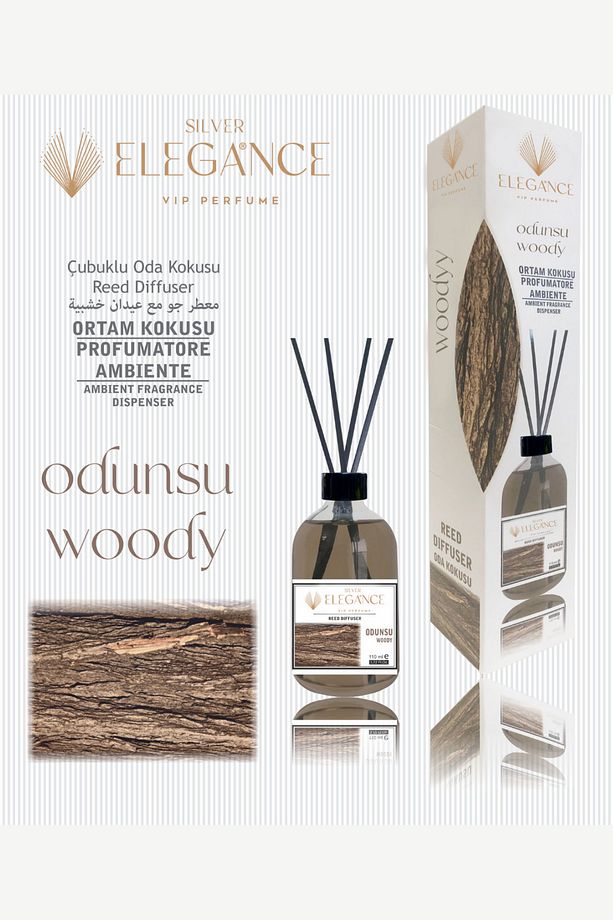 Odunsu Reed Diffuser Bambu Çubuklu Oda Kokusu (110 ML). - 1