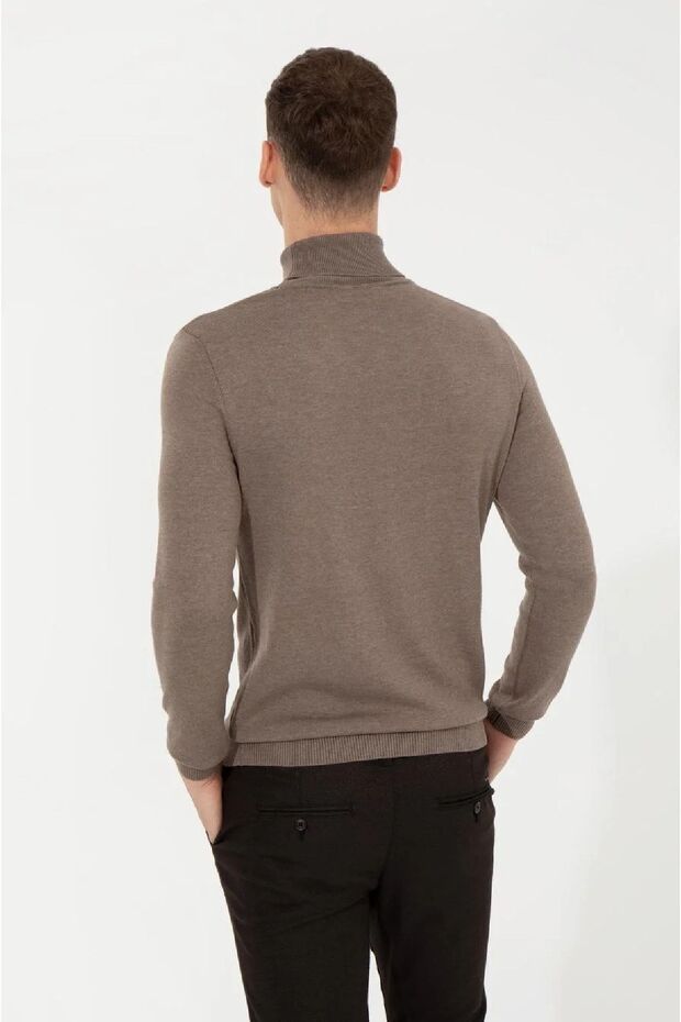 Slim Fit Basic Triko Kazak - 3