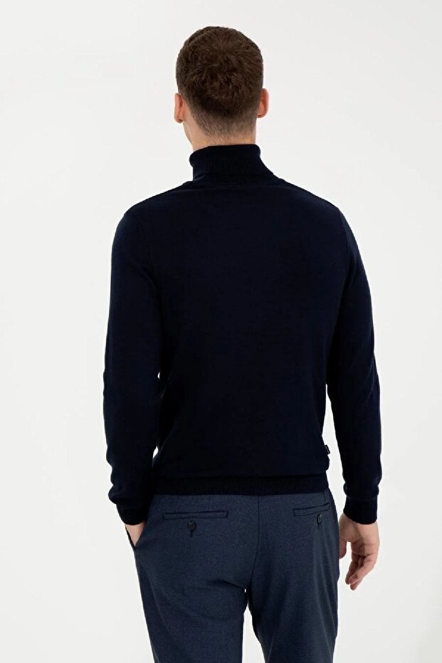 Slim Fit Basic Triko Kazak - 4