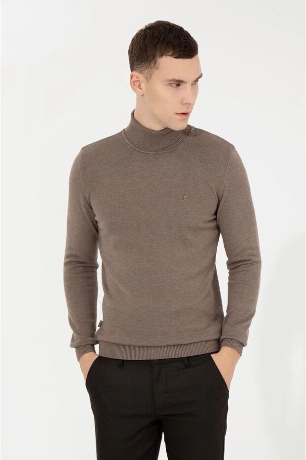 Slim Fit Basic Triko Kazak - 2