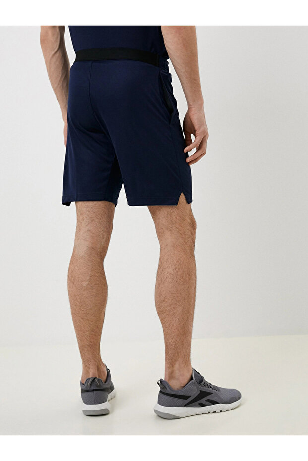 Logo Detaylı Yan Cepli Örme Şort - 2