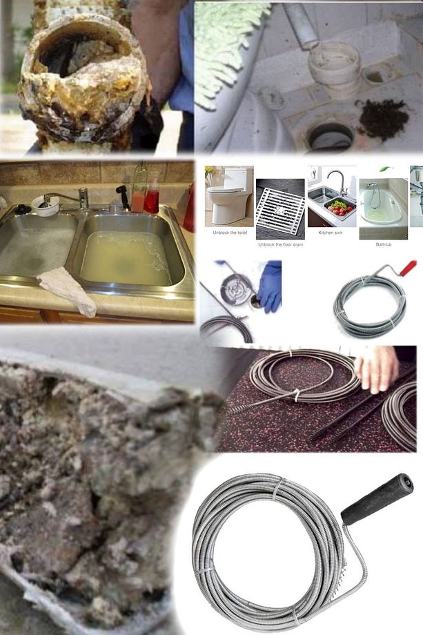 3 Metre Drenaj Tuvalet Lavabo Tıkanma Temizleme Çubuğu Teli Kalın Profesyonel Tesisat Kireç Çözme - 4