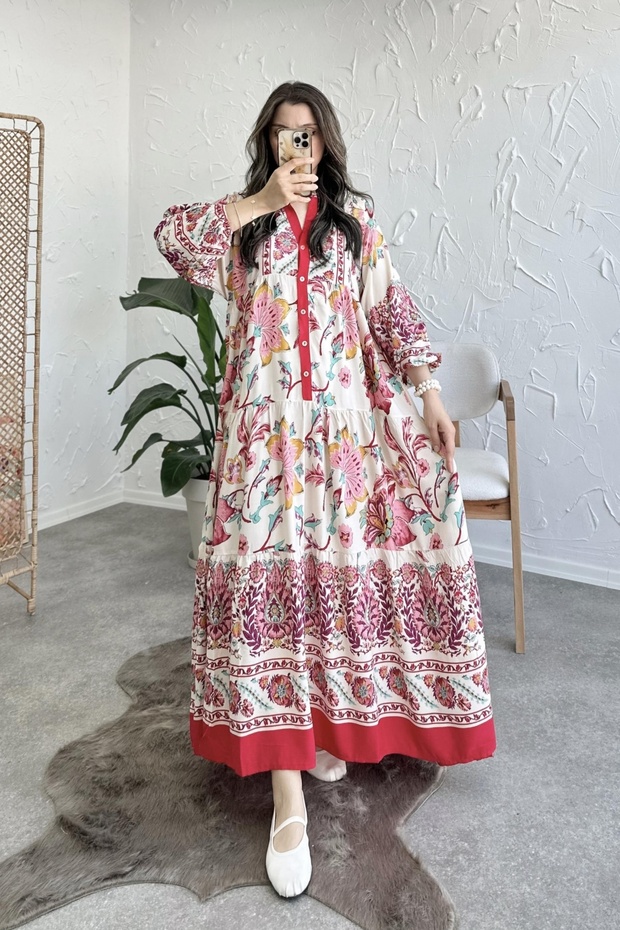 Katya Pembe Elbise - 2