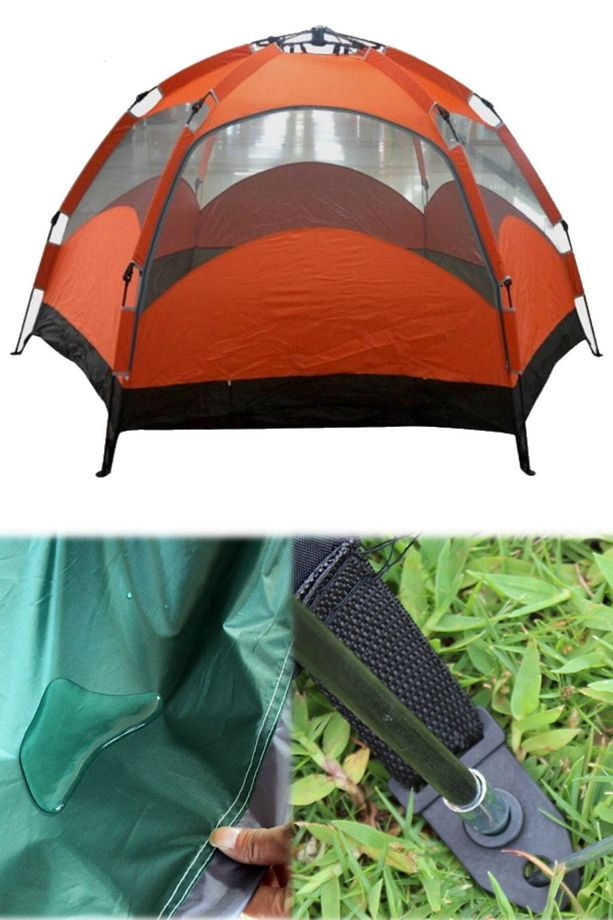 Pro Kamp 8 Kişilik Waterproff Smart 30 Saniyede Kurulum Çadır 3 Metre X 3 Metre Kamp Çadırı Otomatik - 4