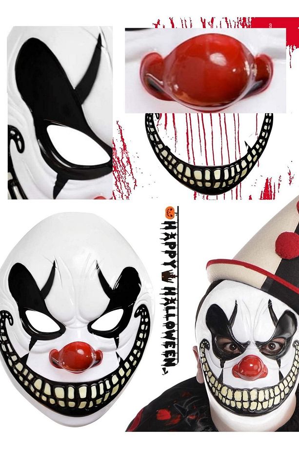 Freak Show Joker Maske Korkunç Joker Kostümü Freak Show Joker Maske Yetişkinler Ve Çocuklar Için - 3
