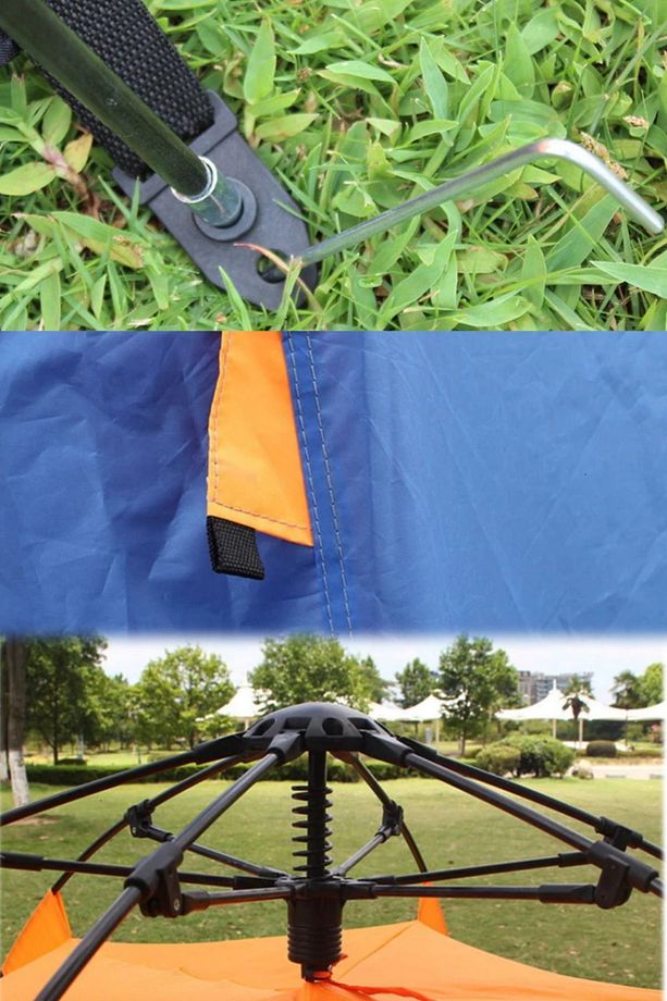 Pro Kamp 8 Kişilik Waterproff Smart 30 Saniyede Kurulum Çadır 3 Metre X 3 Metre Kamp Çadırı Otomatik - 7