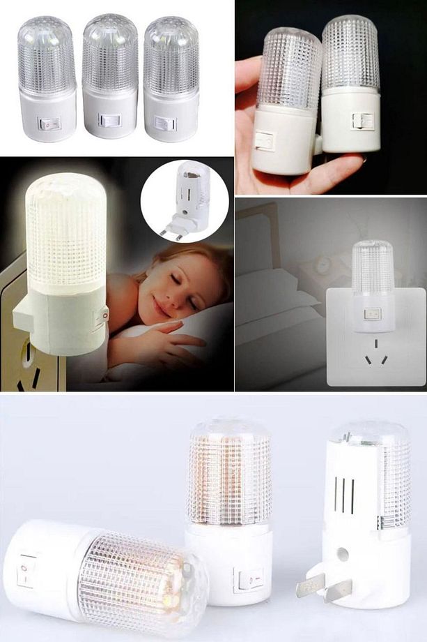2 Adet Led Mini Gece Işığı Anahtarı Led Işık Göz Koruma Gece Lambası Bebek Odası Için Göz Ağrıtmaz - 5