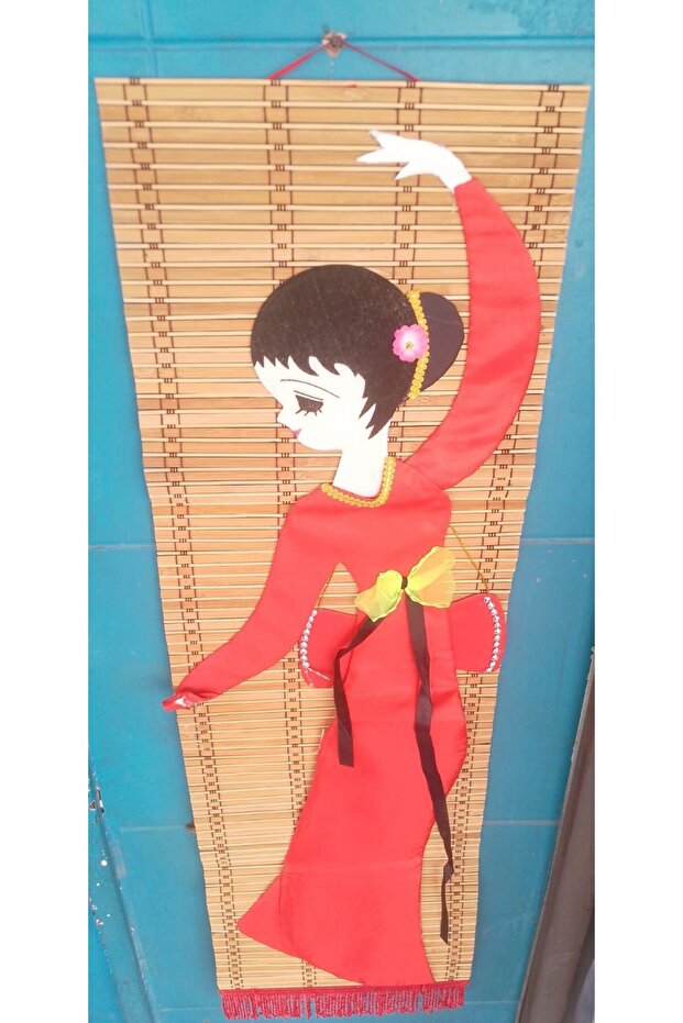 Bambu geyşa duvar süsü - 1