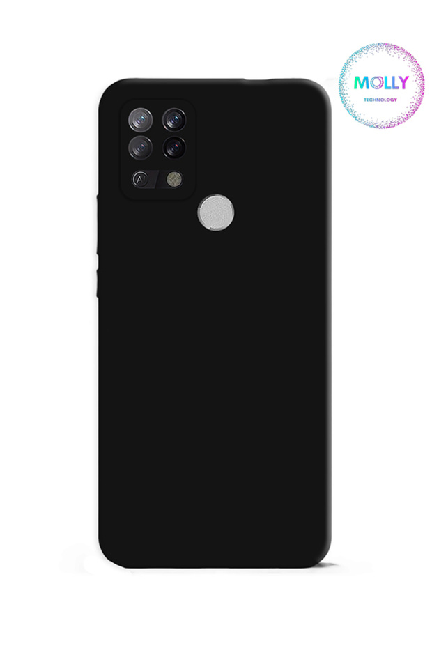 جراب سيليكون مخملي من الداخل سائل أسود لهاتف Tecno POVA LD7