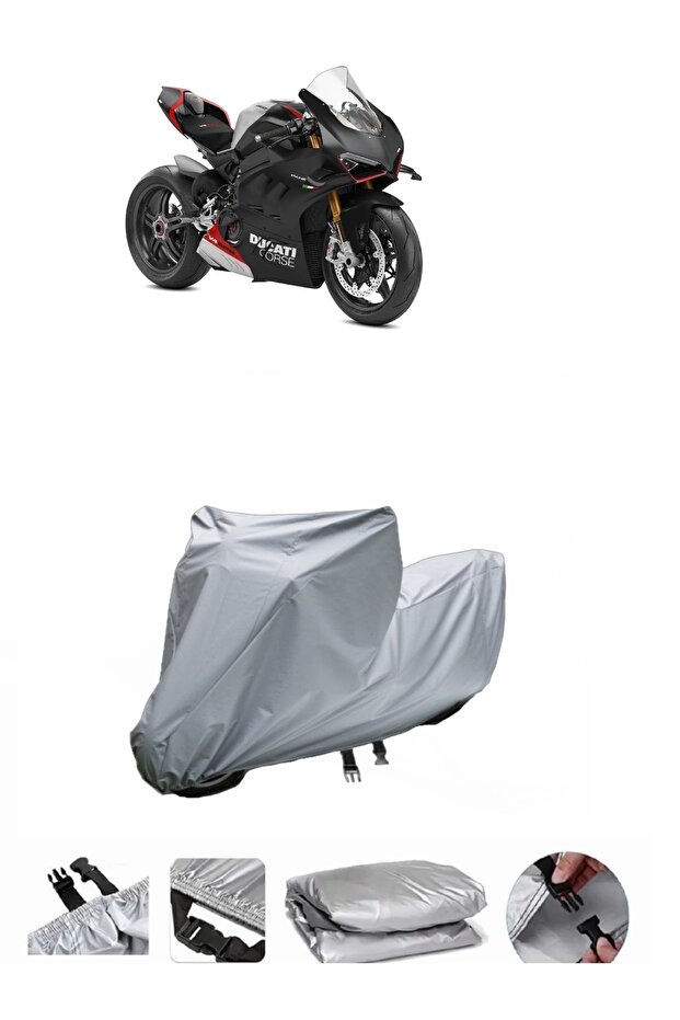 Ducati Panigale V4 SP - دراجة نارية سميكة للغاية مع حقيبة في الخلف