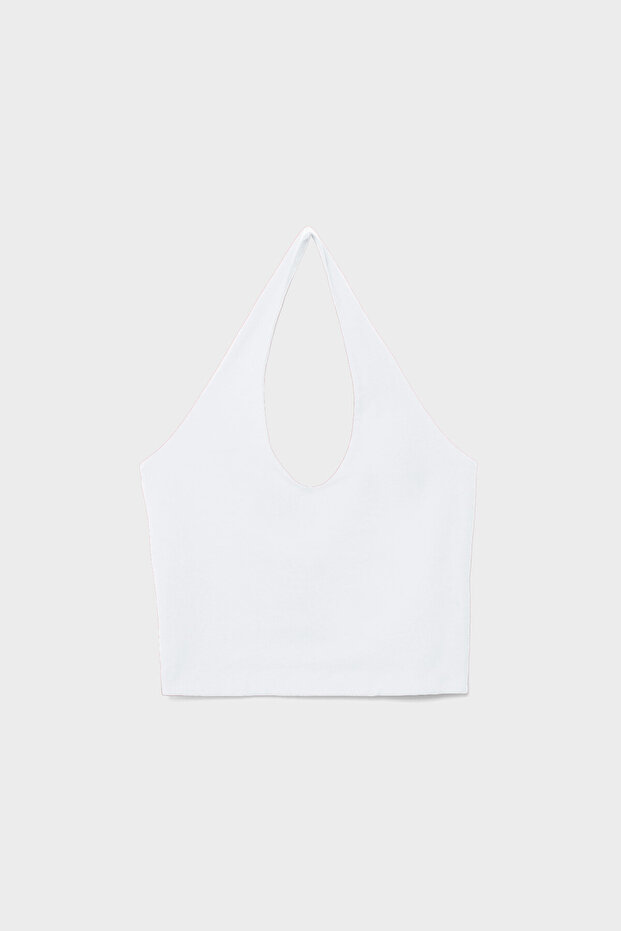 Halter yaka crop top - 5