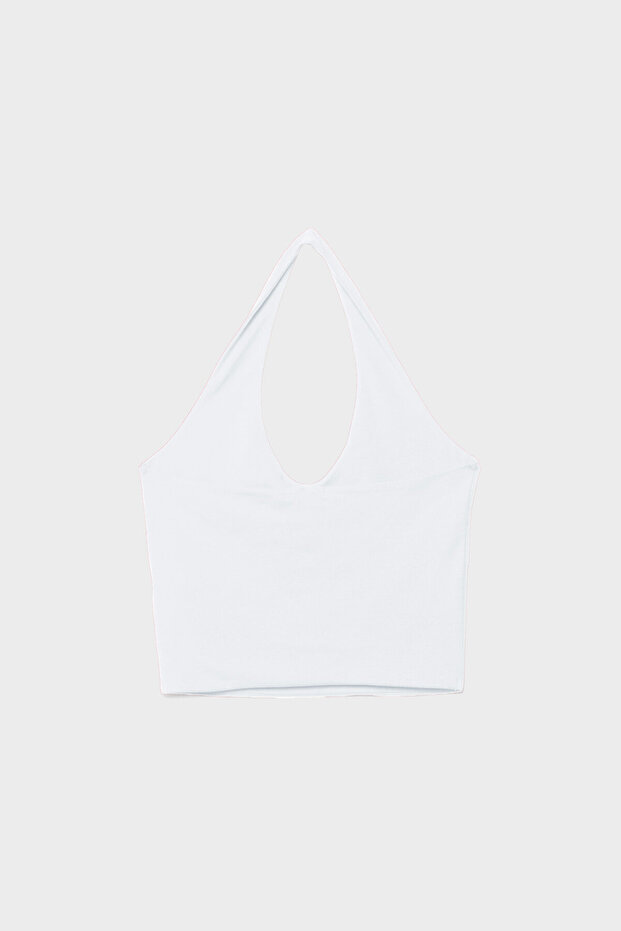 Halter yaka crop top - 6