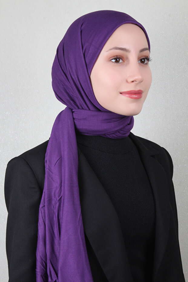 Penye Şal 2552-62 Mor - 2