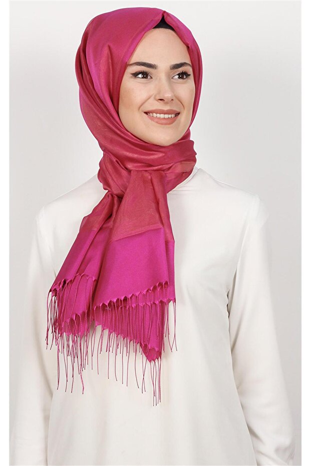 Prenses Tül Şal 2808-17 Mercan - 2