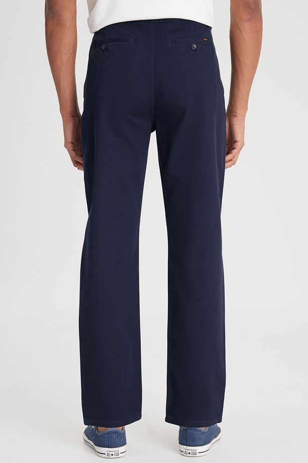 Regular Fit Normal Kesim Normal Bel Dar Paça %100 Pamuk Lacivert Jogger Pantolon - 6