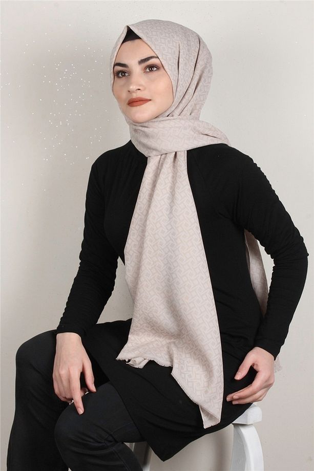 Simerya Şal 1392-5 Taş Rengi - 1