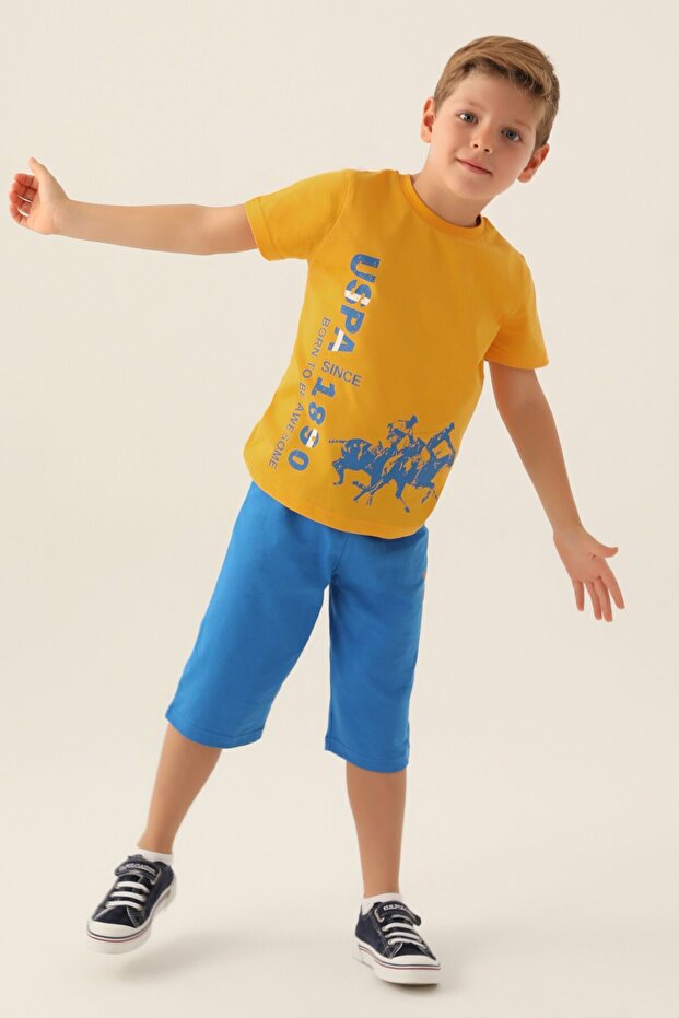U.S. Polo Assn. Us1736 Licensed Boys' Capri Set
