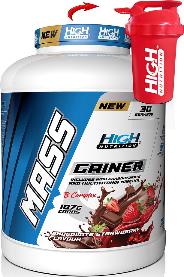 Mass Gainer 3600 Gr Çikolata Çilek Aromalı Kilo Almaya Yardımcı Hacim Kütle Kas Karbonhidrat Tozu - 1