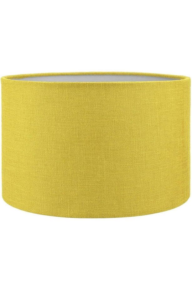 Sarı Lambader Başlığı Kumaş Silindir Çap 30 cm AB860 - 1