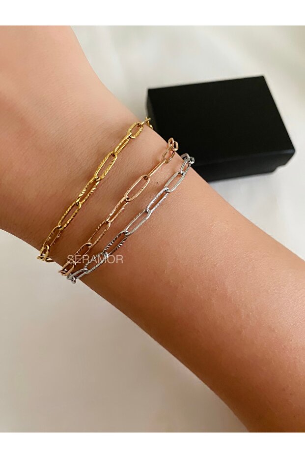 3-Color Non-Tarnish Steel Bracelet