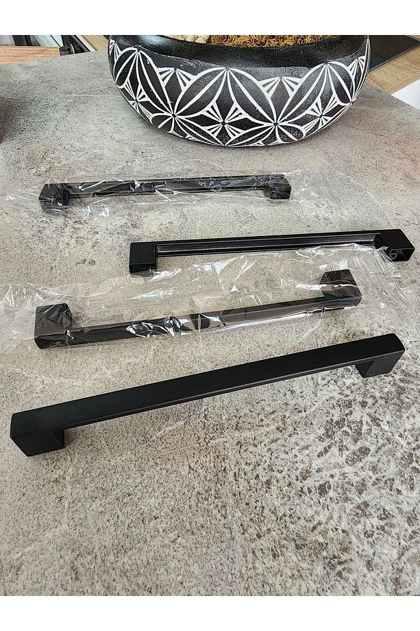 Köprü ( 5 Adet ) 160 Mm Siyah Dolap Kulp , Kulbu , Tutacak, Kol - 1
