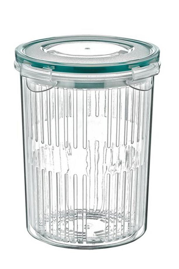 Süzgeçli Kilit Kapaklı Zeytin Turşu Saklama Kabı Mikrodalgada Kullanıılabilir 1500 ml ( G-16 ) - 7