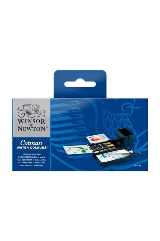 Winsor&Newton Cotman Field Box 1/2 Tablet Sulu Boya 12 Renk - 1