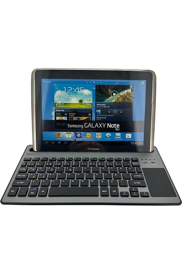 Samsung Galaxy Tab S8+ Plus X800 12.4" Uyumlu Kablosuz Bluetooth Şarj Edilebilir Standlı TouchPad'li - 2