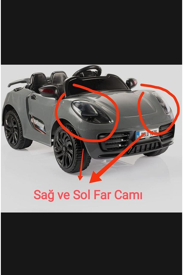 Akülü 12 VOLT DAYTONA ARABA Için ÖN SAĞ ve SOL Far Camı (SAĞ ve SOL) - 1