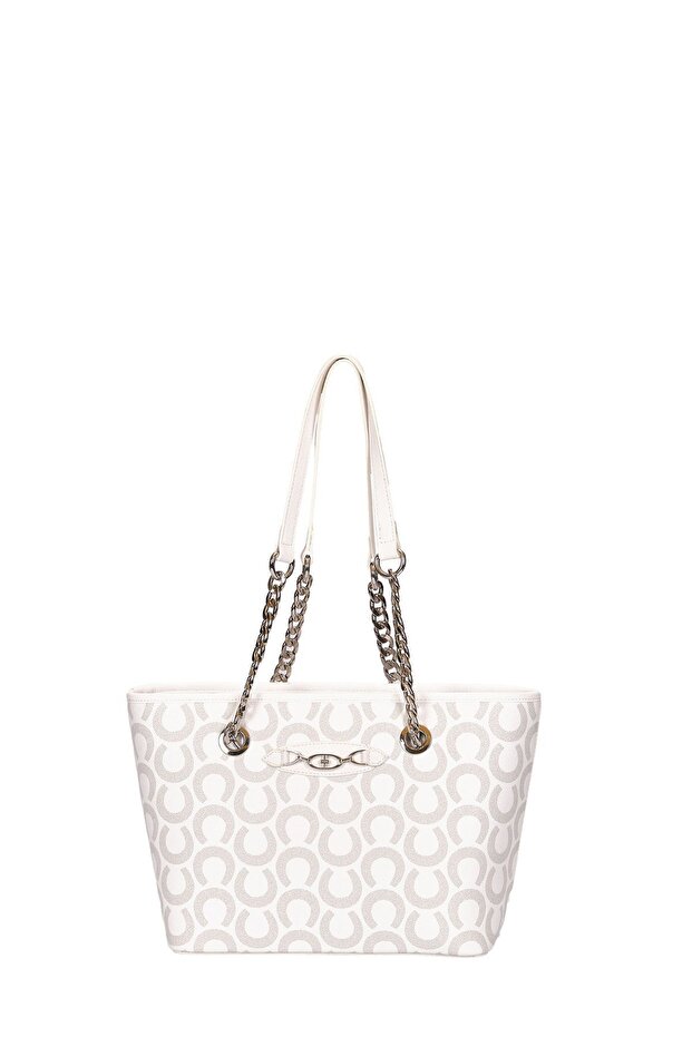 White Gray Women's Shoulder Bag Us24193