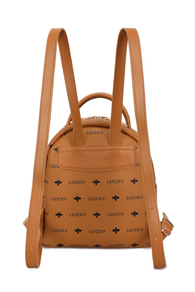 حقيبة ظهر نسائية متوسطة الحجم مزخرفة - 3