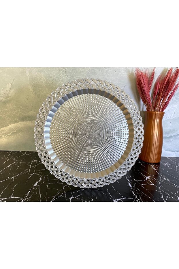 صينية تقديم من الخوص مقاس 28 سم - 1