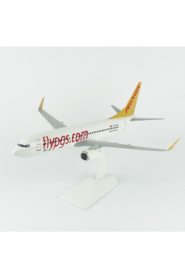 THY032 1/100 Ölçek, Pegasus A320 Yolcu Uçağı, Sergilemeye Hazır Plastik Standlı Model - 2