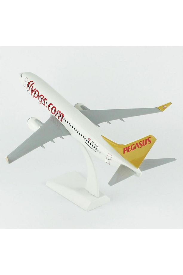 THY032 1/100 Ölçek, Pegasus A320 Yolcu Uçağı, Sergilemeye Hazır Plastik Standlı Model - 3