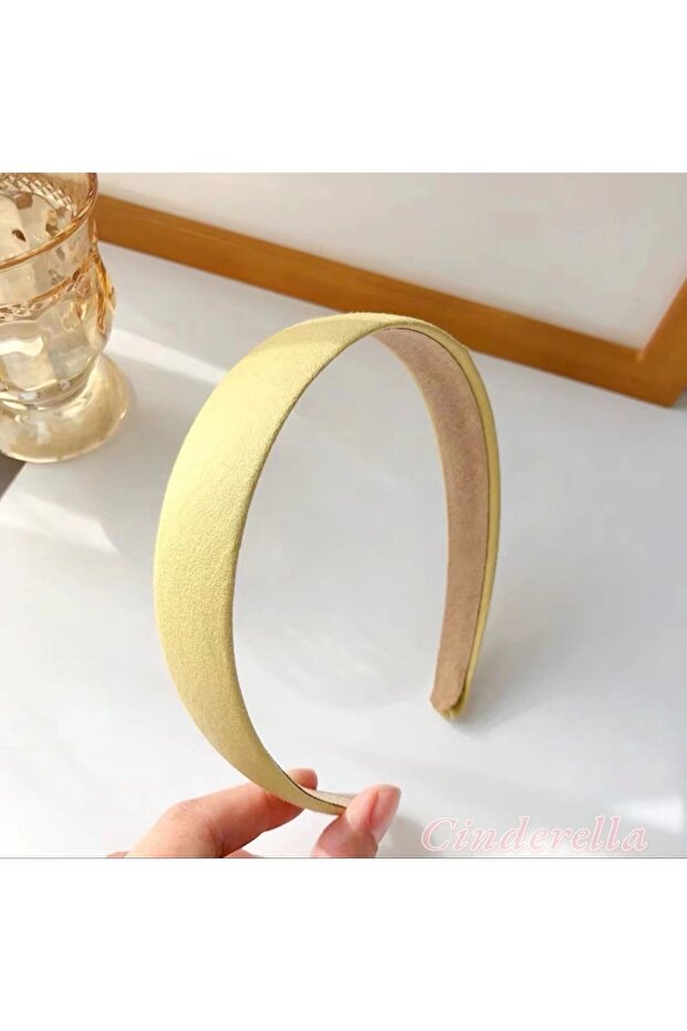 Women's Lightweight Flexible Crown Hair Band Yellow Model-7