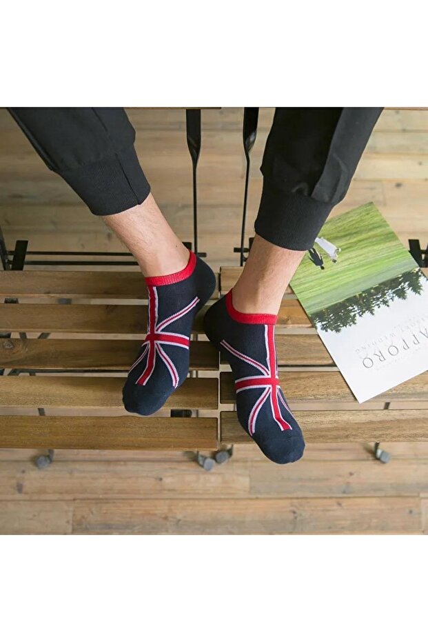 عبوة من 5 جوارب ملونة منقوشة - 6