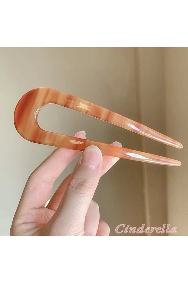 France Handmade Bun Hairpin 13cm - Luxury Bone Hair Bun Stick - New Season Stick Hairpin (Model-3)